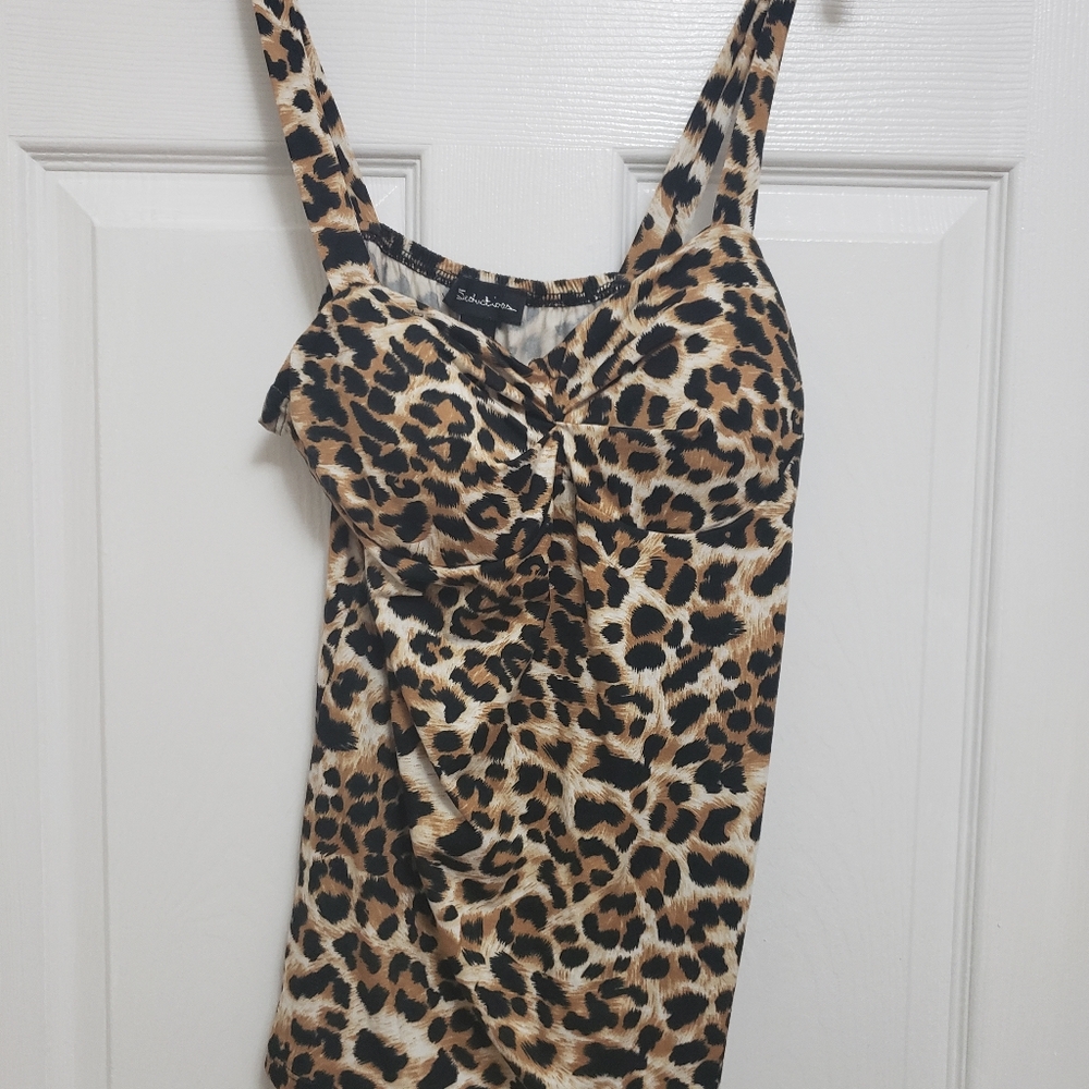 Leopord print tank top